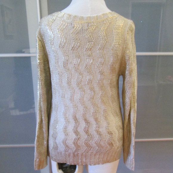 Gracia Painted Long Sleeve Scoop Neck Sweater - Picture 3 of 5